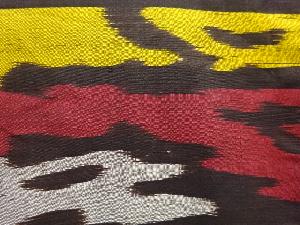 アンティーク　抽象模様織り出し本場泥大島紬着物